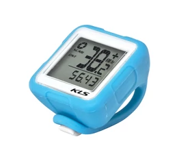 Kellys KLS Reflex vezeték nélkül kerékpár kilométeróra szilikon pánttal, 14 funkciós, Sky Blue