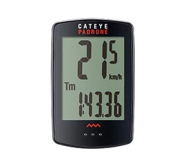 Cateye Padrone kilométeróra CCPA100W, nagy kijelzővel, vezeték nélküli, előre nyúló konzollal, fekete