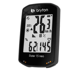 Bryton Rider 15 NEO E GPS kilométeróra, 21 funkció, fekete