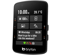 Bryton Rider 550D GPS kilométeróra szett 2,8"-os színes kijelzővel pulzus és pedálcsapás szenzorokkal