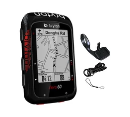 Bryton Aero 60E GPS kilométeróra, 78+ funkciós, fekete