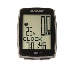 KTM Comp kerékpár kilométeróra 14 funkciós vezeték nélküli, fekete