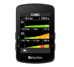 Bryton Rider S510T GPS kilométeróra szett 2,8"-os színes kijelzővel sebesség, pulzus és pedálcsapás szenzorokkal