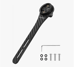 Ravemen AOM03 óra és lámpa tartó konzol Garmin/Bryton órákhoz és GoPro kamerához, aero kormányhoz csavarral rögzíthető, karbon