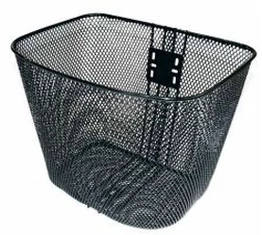 Első kosár, fém, sűrűszövésű, nagyméretű, fekete, nem merevített
