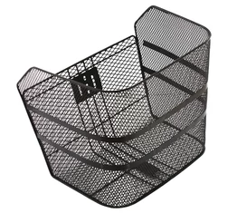 Kerékpáros első kosár acél sűrűszövésű XXL méretű normál teherbírású