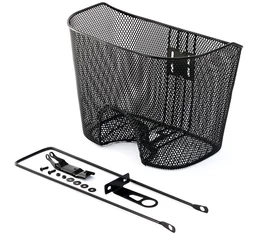 Kosár előre sűrűszövéses nagy fekete dinamós lámpához