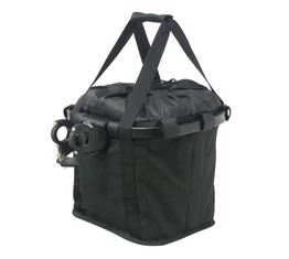 Fashion első kosár női alukeretes gyorsrögzítős 5kg-ig terhelhető fekete