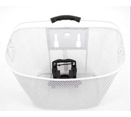 Kosár előre sűrűszövésű fehér klikkes 5kg-ig