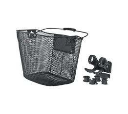 Kellys Cargo sűrűszövésű első kosár gyorsrögzítővel fogantyúval 25,4-31,8mm-es kormányokhoz