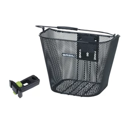 Basil Bremen KF első kosár acél, sűrűszövésű, KlickFix AH-adapterrel