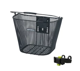 Basil Bremen KF első kosár acél, sűrűszövésű, KlickFix kormány adapterrel