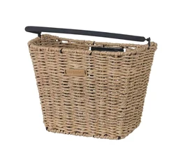 Basil Bremen Rattan Look KF első kosár acél, sűrűszövésű, KlickFix kompatibilis, adapter nélkül