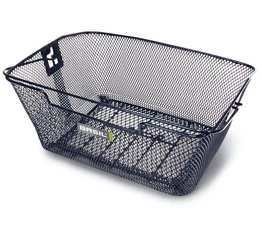 Basil Capri hátsó kosár sűrűszövésű fekete 40x30x18cm