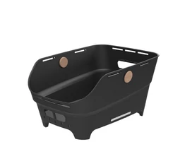 Basil hátsó kosár Cento Neo WSL, fix rögzítésű WSL felfogatással, fekete (pedelec kompatibilis)