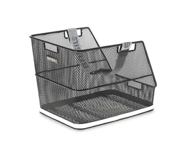 Basil Classic hátsó kosár sűrűszövésű prémium fekete