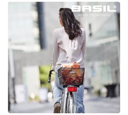 Basil Cento kosár hátsó WSL System (pedelechez is) 40x32x29 fekete