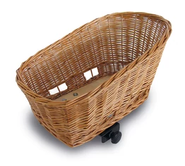 Basil Pasja kisállat szállító hátsó kosár rattan, 45x28cm