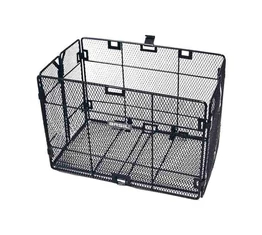 Basil Catania hátsó kosár összehajtható fekete 33x23x20cm