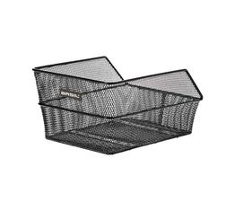 Basil Cento S hátsó kosár fém, sűrűszövésű 31x21x9cm