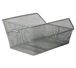 Basil Cento hátsó kosár fém, sűrűszövésű, fix rögzítés, oliva zöld