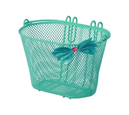 Basil Bow-Tie gyermek kosár fém akasztós sűrűszövésű menta zöld