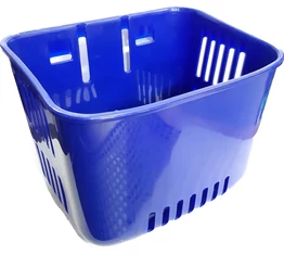 Kosár gyermek kerékpárra, rácsos, kék