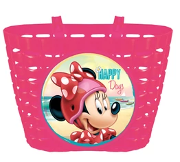 Disney Minnie gyerek kosár kerékpárra rózsaszín
