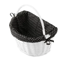 Kosár tartozék Extend rattan kosárhoz fekete/fehér pöttyös vagy virágos huzat