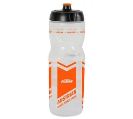KTM kulacs 0,8L, átlátszó, narancs KTM logóval