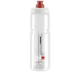 Elite Jet Clear átlátszó biológiailag lebomló kerékpáros sport kulacs 750ml