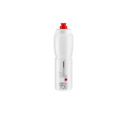 Elite Jet Clear átlátszó biológiailag lebomló kerékpáros sport kulacs 950ml
