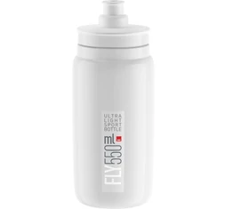 Elite Fly Fluo white/silver extrakönnyű kerékpáros sport kulacs 550ml