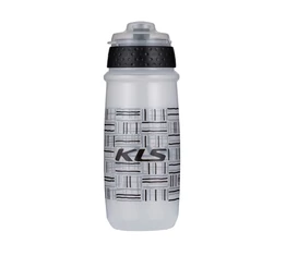 Kellys Atacama 022 kulacs 650ml kupakkal, átlátszó/fekete