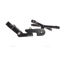 Tranz-X kulacstartó adapter nyereg mögé, két kulacstartót fogad, forgácsolt alumínium, fekete