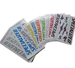 Specialized matrica garnitúra műgyantás bevonnattal 35x16cm és 25x17 cm ívek választható színekben