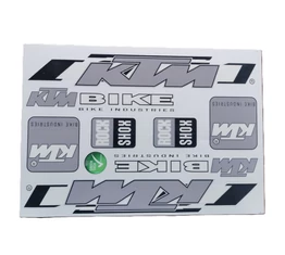 KTM matrica garnitúra műgyantás bevonattal 25x17cm négy féle színben