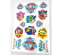 Mancs őrjárat matrica garnitúra 25x17cm