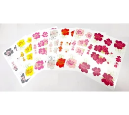 Hawai virágmintás matrica garnitúra műgyantás 25x17cm 4 féle színben kapható