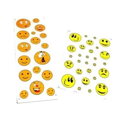 Smile matrica garnitúra műgyantás 25x17cm különböző figurákkal