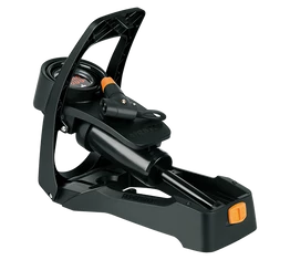 Pumpa láb SKS Airstep Digi 7bar spirál tömlővel, nyomásmérővel, LED-kijelzővel, fekete