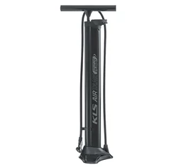 Kellys AirTank Floor műhelypumpa, alumínium, fekete, univerzális szelep, tubeless ready külsőkhöz is,18 bar/240psi
