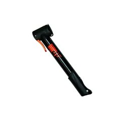 KTM teleszkópos mini pumpa alumíniumból minden szelephez fekete/narancssárga színben