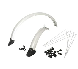 20-as aluplasztik pálcás sárvédő gyerekkerékpárra ezüst