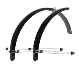 MTB sárvédő SKS Commuter ATB aluplasztik fekete 60mm széles fém rögzítőelemekkel
