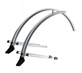 MTB sárvédő SKS Commuter ATB aluplasztik ezüst 60mm széles fém rögzítőelemekkel