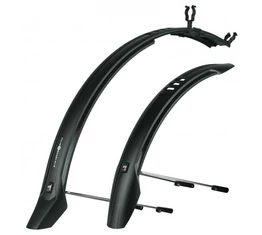 SKS Velo 65 Mountain extra széles és merev 29&quot;-os MTB sárvédő, pálcás, fekete, 65mm széles