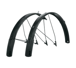 SKS Bluemels Style extra hosszú trekking sárvédő aluplasztik matt fekete 65mm széles