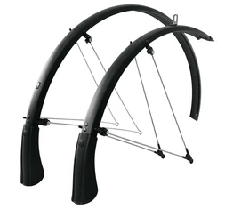 Trekking sárvédő SKS Bluemels 45mm széles,matt fekete, 28" cross vagy trekking kerékpárokhoz