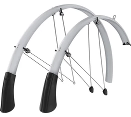 Országúti sárvédő SKS LongBoard (országúti, fitnesz, fixi sárvédő) 28"/35mm szálcsiszolt ezüst